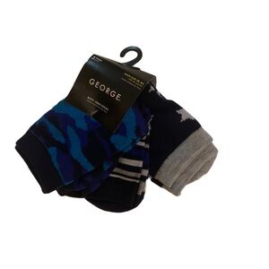 3 pairs George Boys Crew Socks